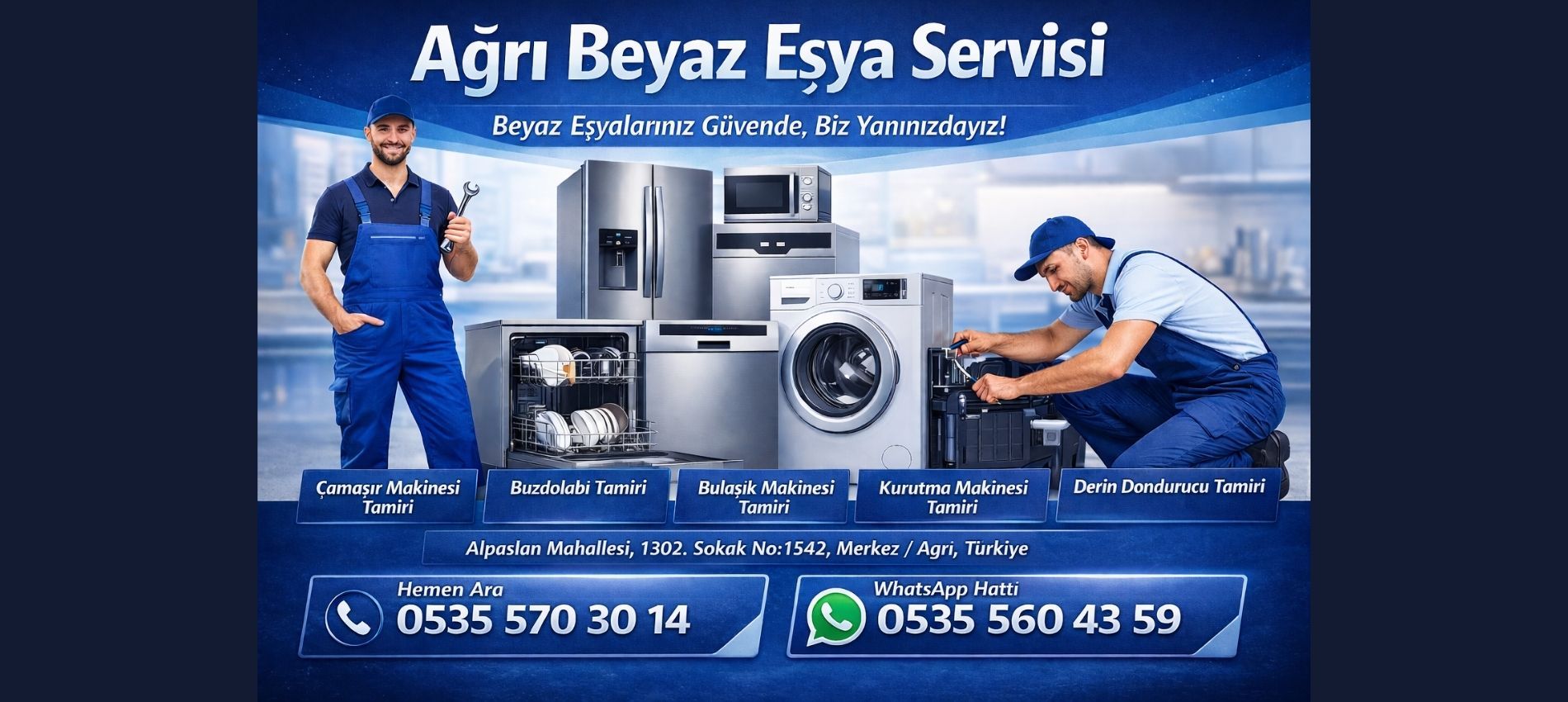 Ağrı Beyaz Eşya Tamir Servisi